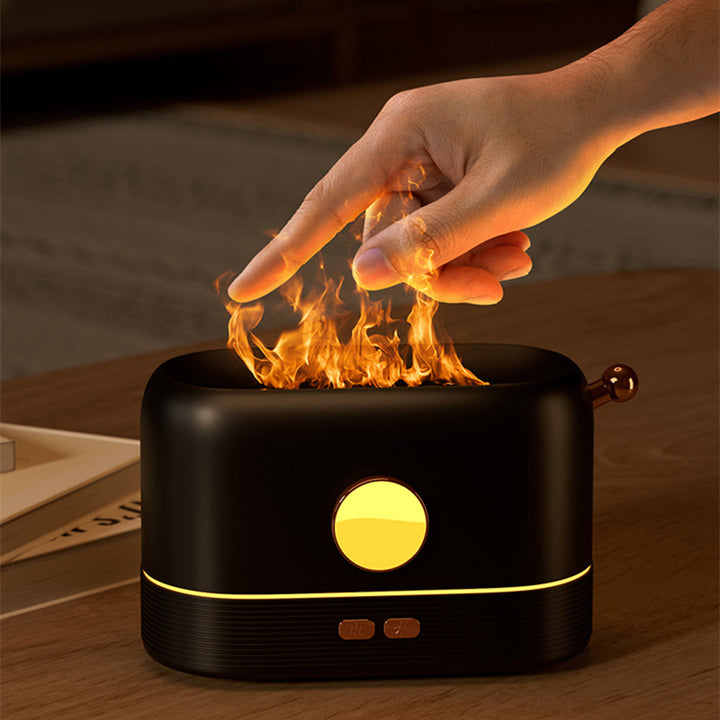 USB Flame Humidifier And Fragrance Diffuser With 200ml Tank