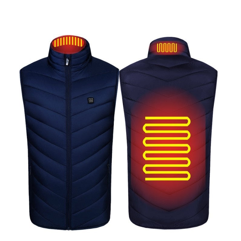 USB Heated Gilet – Washable with 2, 4, 8 or 9 Heat Zones