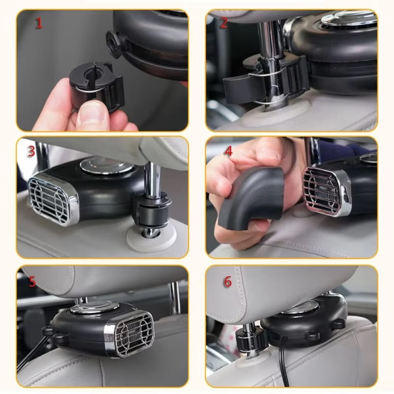 Warmfell™ 12V Portable Car Heater with 360° Bracket &amp; Tilt Handle
