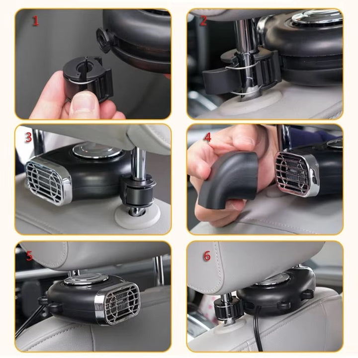 Warmfell™ 12V Portable Car Heater with 360° Bracket &amp; Tilt Handle