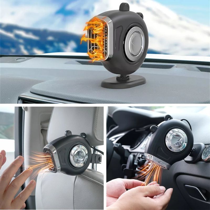 Warmfell™ 12V Portable Car Heater with 360° Bracket &amp; Tilt Handle