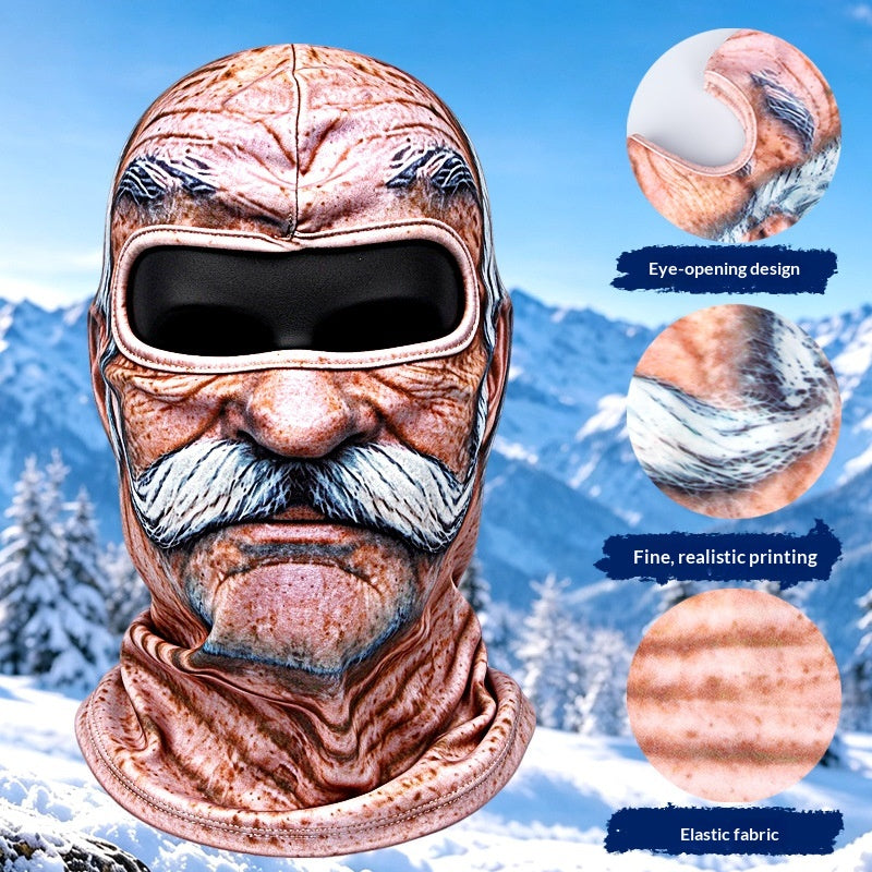 3D Funny Balaclava – Warm Fleece Novelty Ski Mask