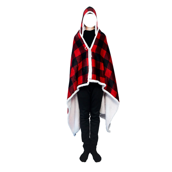 Blanket Hoodie Flannel Oversized Pullover Warm Hooded