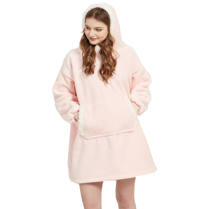 Navy oversized wearable blanket hoodie