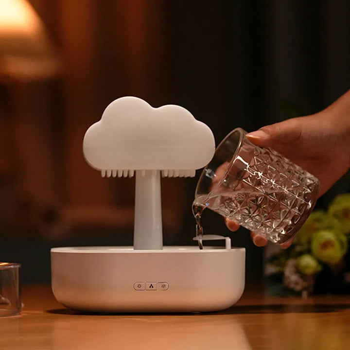 Rain Cloud Night Light Humidifier With Rain Sound And 7 Colour LED