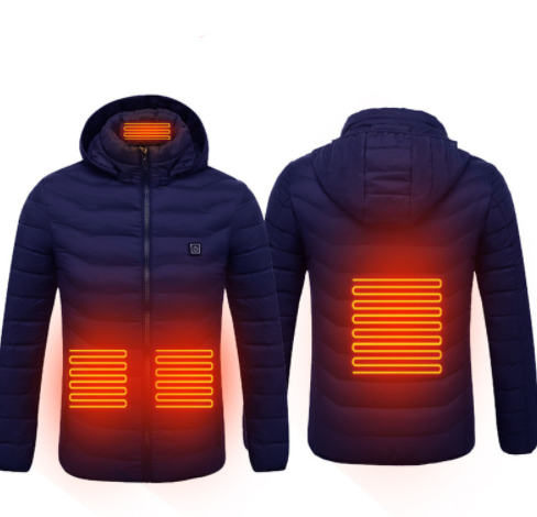 USB Heated Jacket with Hood, Lightweight Electric Coat