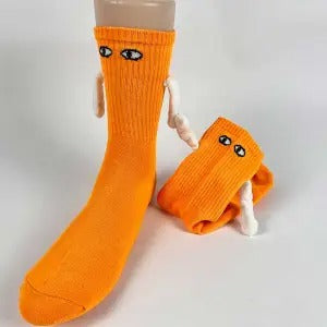 Warmfell Couple Socks with Magnetic Hands That Hold