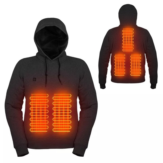 Warmfell Heated hoodie with three heat levels and one-button control