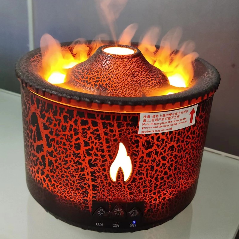 Volcano Flame Diffuser – Jellyfish Smoke Rings and Timer