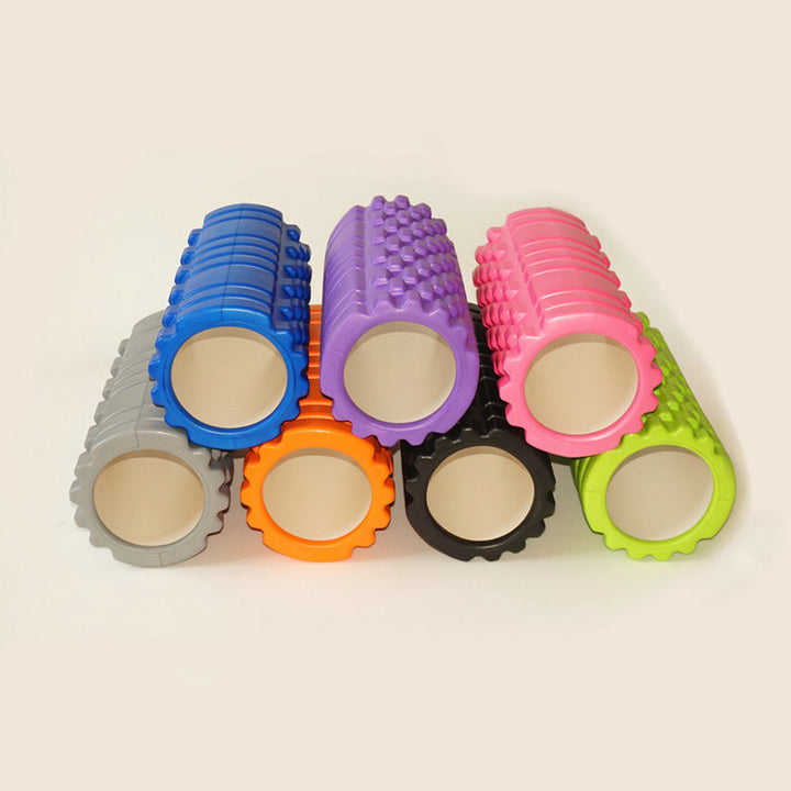 Grid textured foam roller