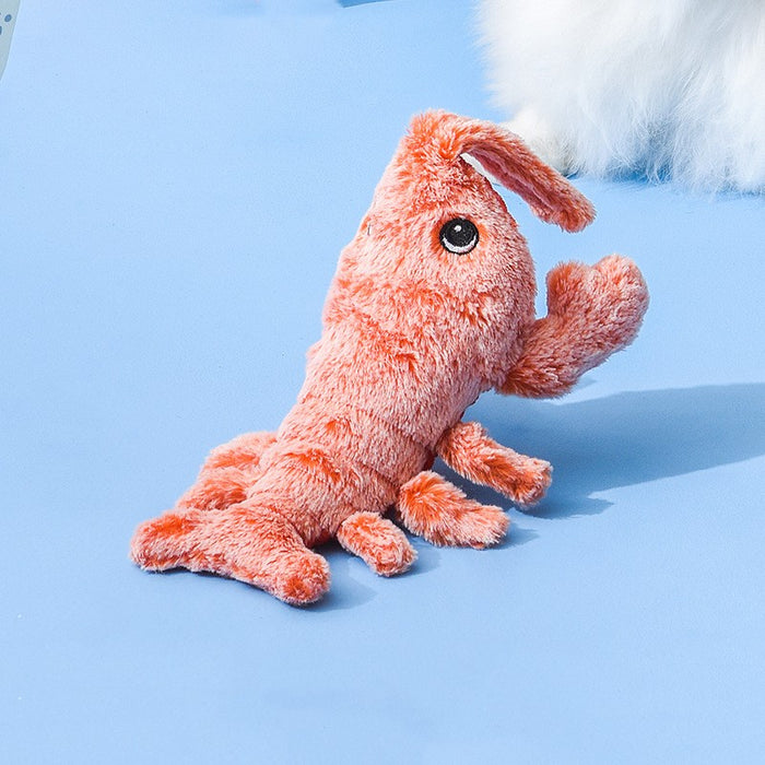 Warmfell Flopping lobster cat toy with touch-activated tail