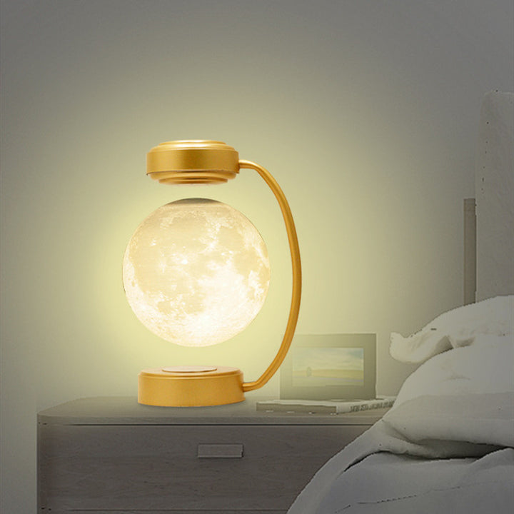 Levitating 3D moon lamp