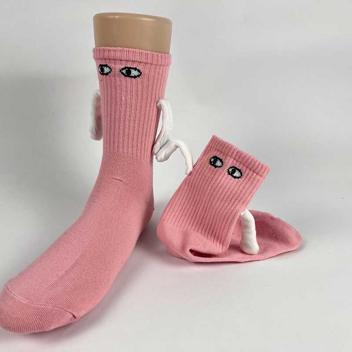Warmfell Couple Socks with Magnetic Hands That Hold
