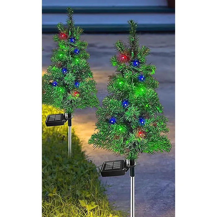 Warmfell Solar Christmas Tree Stake Lights for the Garden