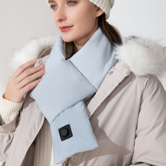 Warmfell™ Heated Cotton Scarf with USB and 3 Heat Settings