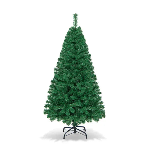 Warmfell Green Artificial Christmas Tree, 5ft Unlit