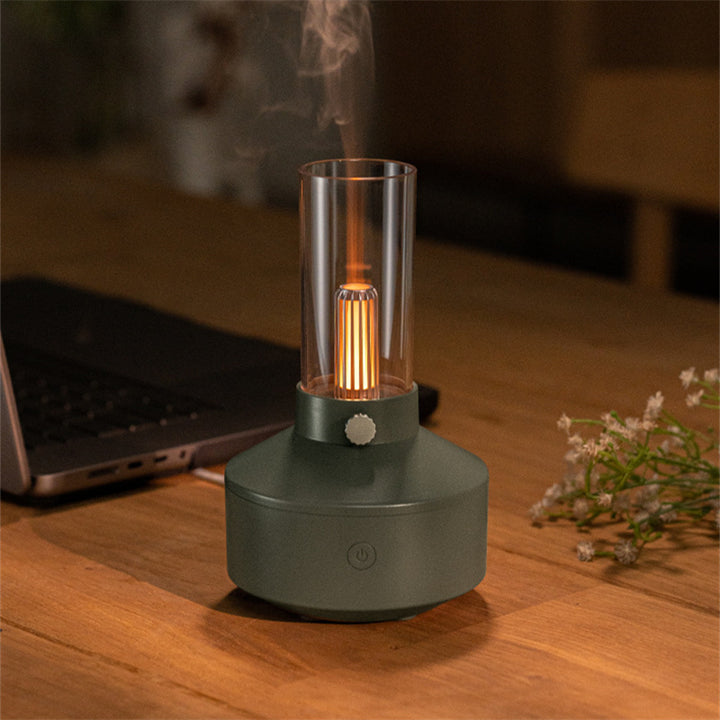 Retro Aroma Diffuser With Candlelight Filament Night Light