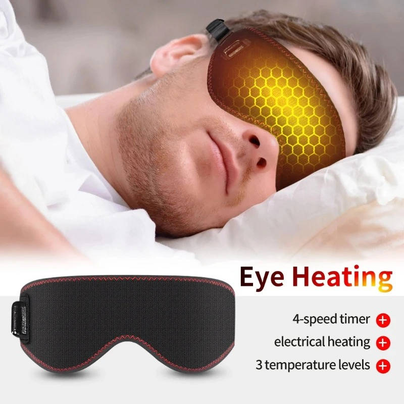 Warmfell™ USB Heated Eye Mask With 3 Heat Levels and Vibration