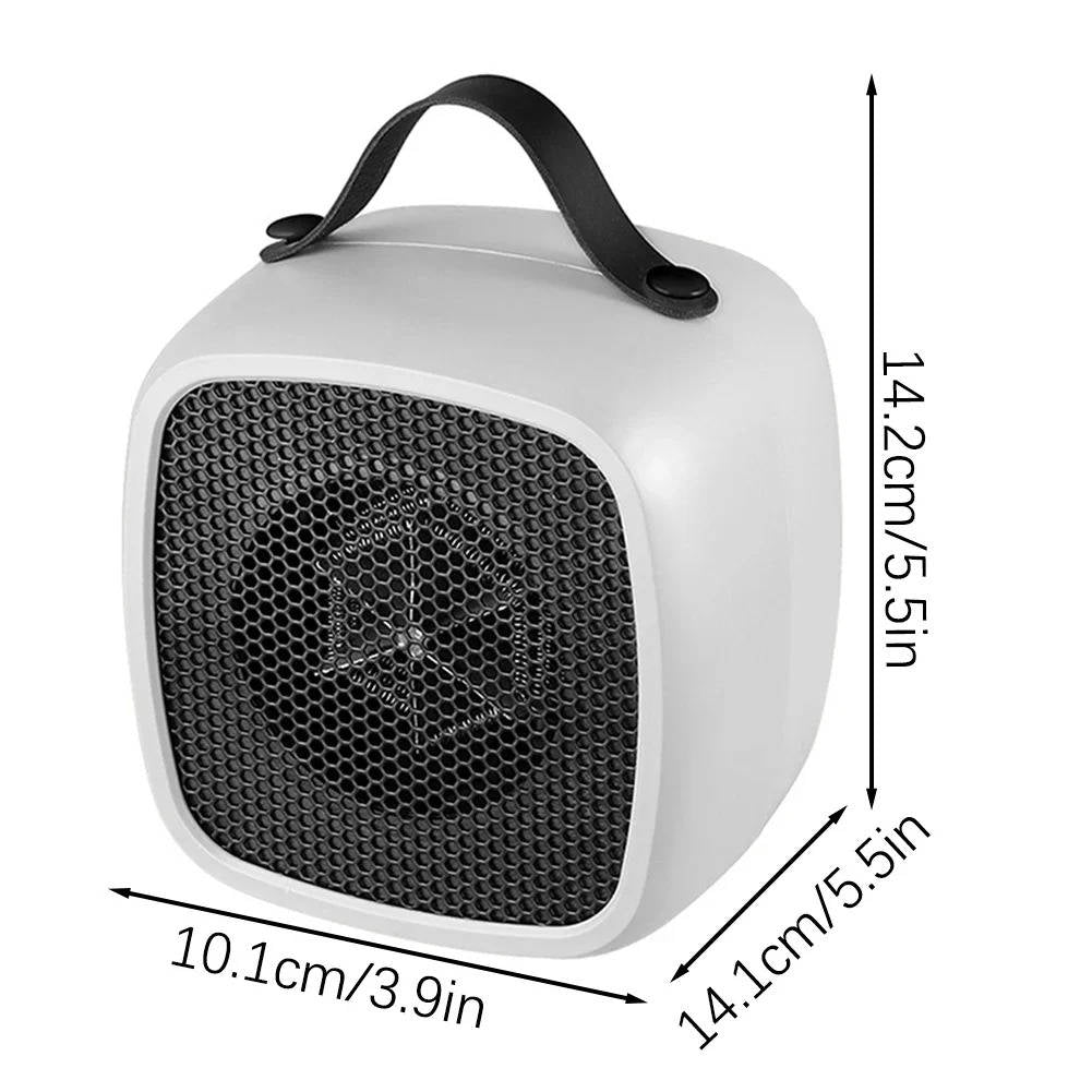 Warmfell™ 500W Ceramic Desk Heater, Ultra Quiet Under 45dB