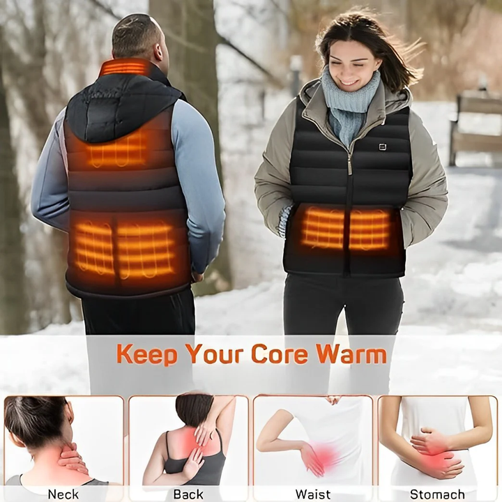 Warmfell™ Lightweight Heated Vest with Neck and Back Heat
