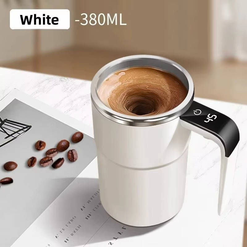 Warmfell™ Rechargeable Self-Mixing Coffee Mug With Leakproof Lid