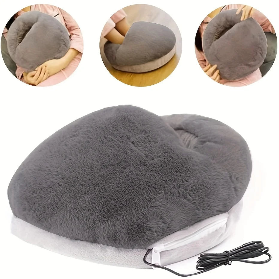 Warmfell™ Soft Velvet USB Foot Warmer With Steady 50–60°C Heat