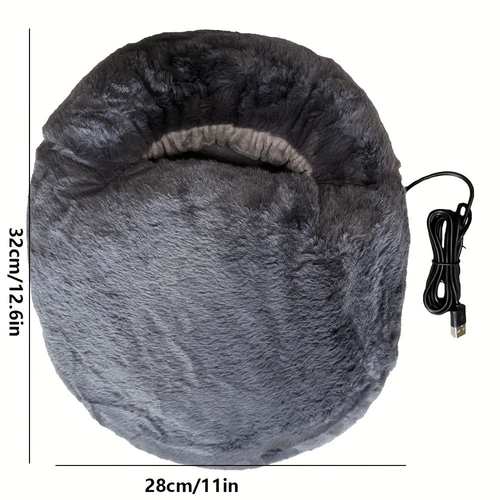 Warmfell™ Soft Velvet USB Foot Warmer With Steady 50–60°C Heat