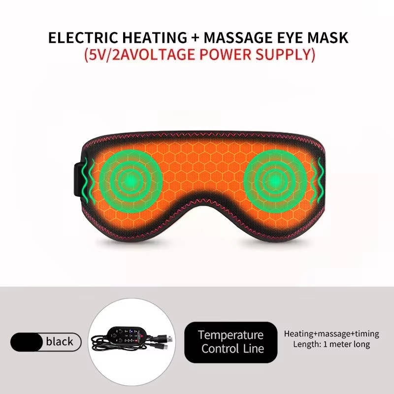 Warmfell™ USB Heated Eye Mask With 3 Heat Levels and Vibration