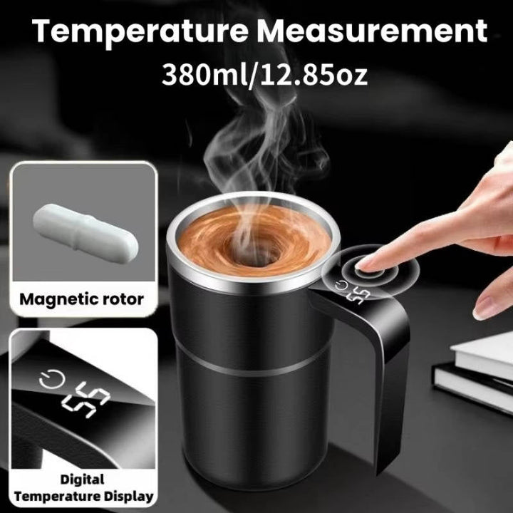 Warmfell™ Rechargeable Self-Mixing Coffee Mug With Leakproof Lid