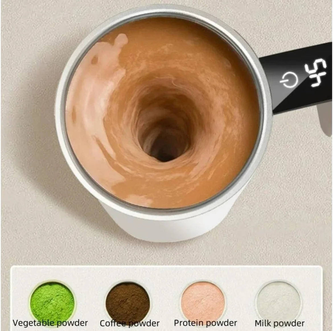 Warmfell™ Rechargeable Self-Mixing Coffee Mug With Leakproof Lid