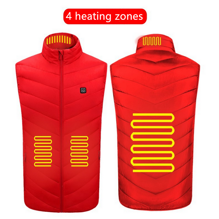 USB Heated Gilet – Washable with 2, 4, 8 or 9 Heat Zones