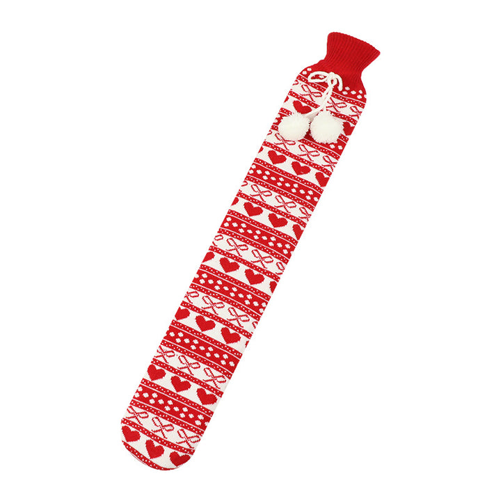Cute 2 Litre Hot Water Bottle With Soft Fleece Cover