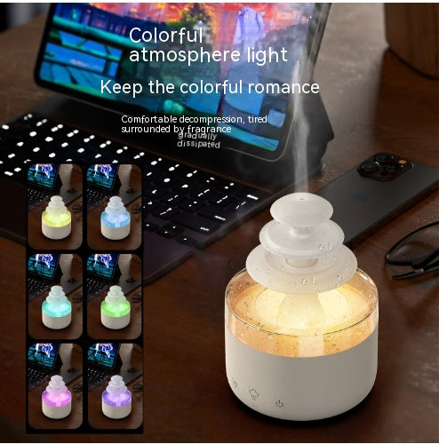 Rain Cloud Night Light Humidifier With Rain Sound And 7 Colour LED