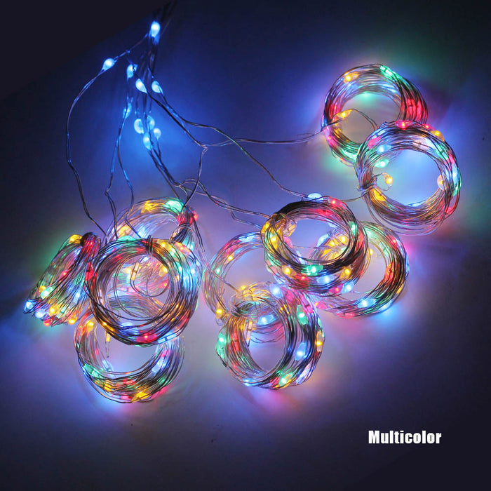 Warmfell USB curtain fairy lights with 8 modes, up to 6 x 2 m