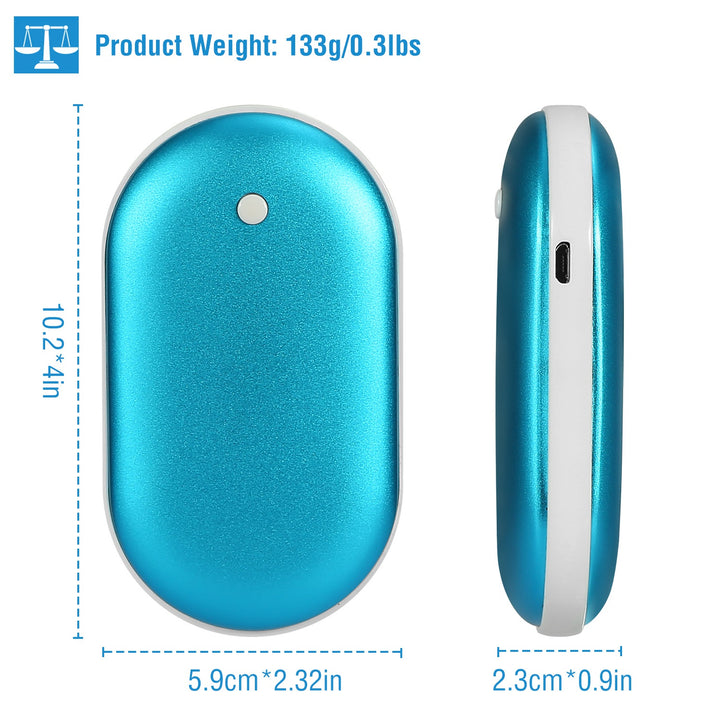 2 In 1 Hand Warmer And 5000mAh Power Bank, Double-Sided Heat