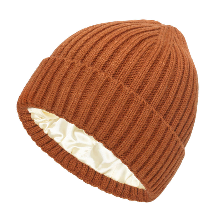 Warmfell Ribbed Beanie with Hair Friendly Satin Lining