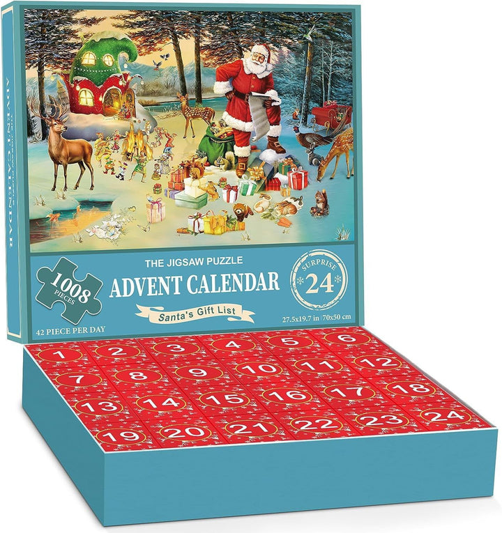 Christmas jigsaw puzzle advent calendar boxes