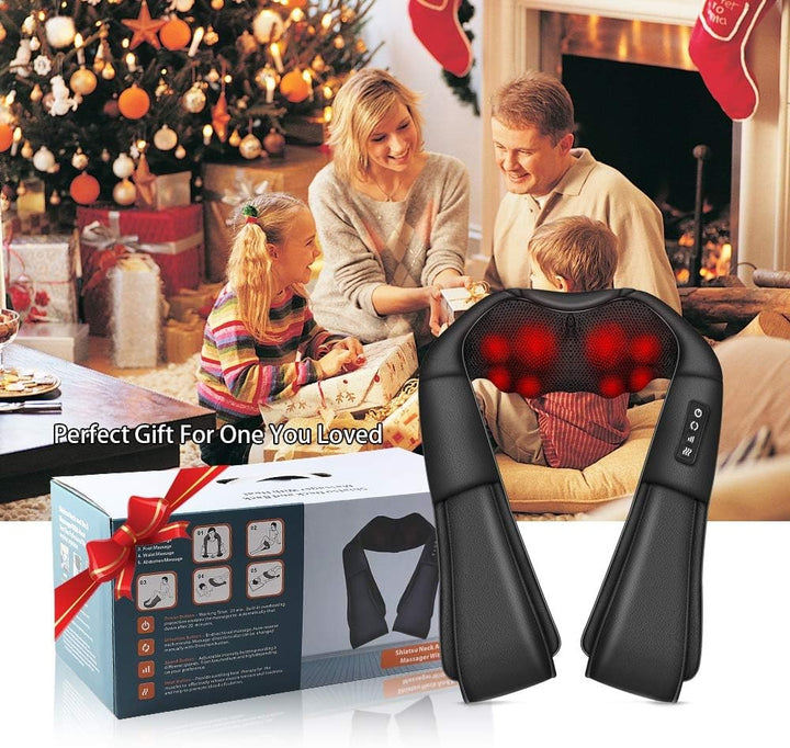 Electric Shiatsu Neck and Shoulder Massager with Heat