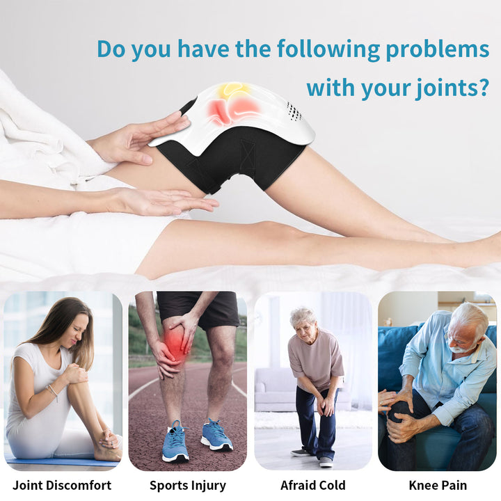 Heated Knee Massager – Rechargeable Kneading and Warmth