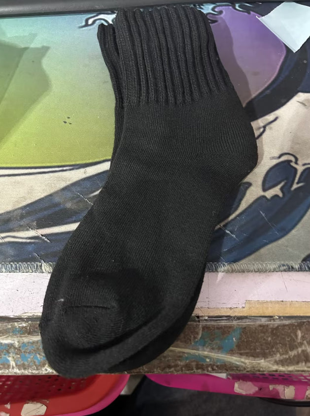 Warmfell Thick Knit Crew Socks with Ribbed Cuff