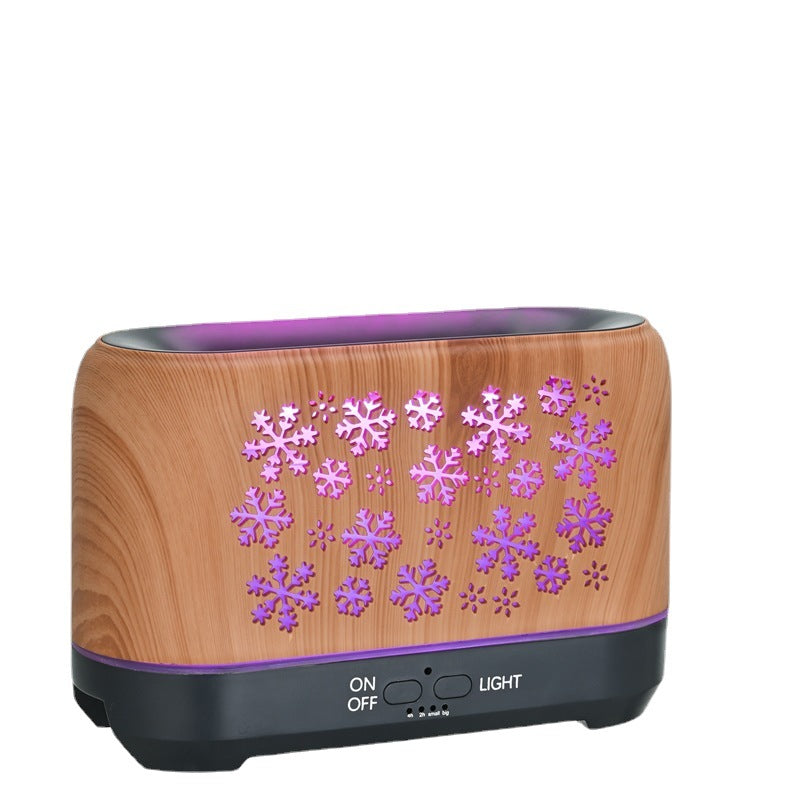 Christmas Snowflake Humidifier With 7 Colour Flame Effect