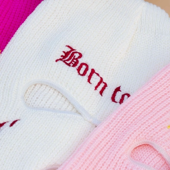 Neon Cotton Balaclava, Three-Hole Full Face Ski Mask