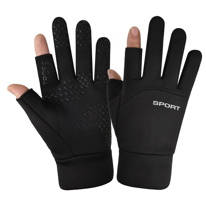 Warmfell Velvet Lined Sports Gloves, Full or Open Finger
