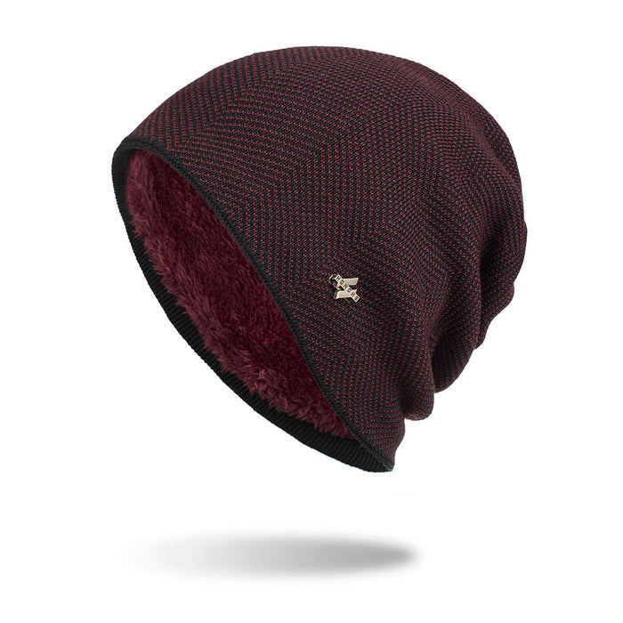 Warmfell Slouchy Knitted Beanie with Thick Plush Lining