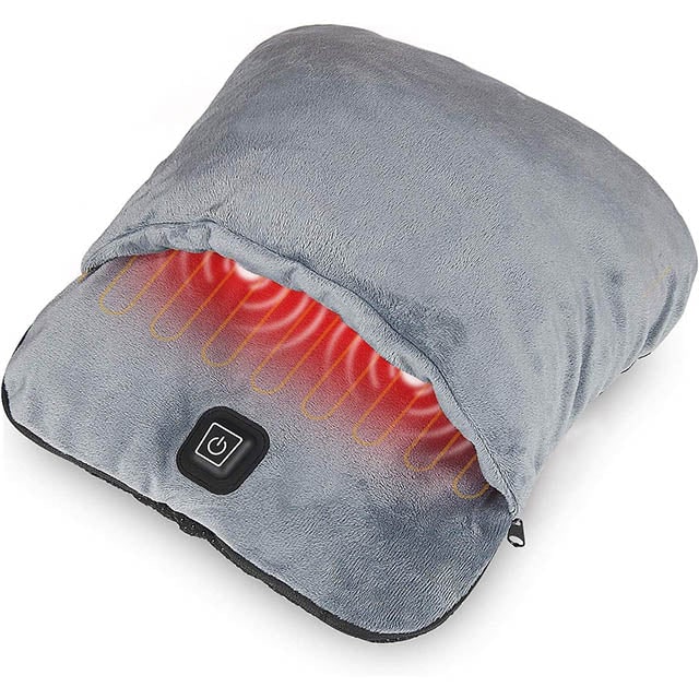 Warmfell™ Shiatsu Foot Warmer Pouch with Heat and Vibration