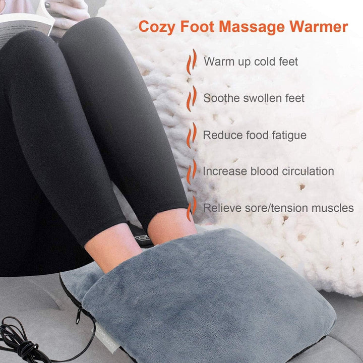 Warmfell™ Shiatsu Foot Warmer Pouch with Heat and Vibration