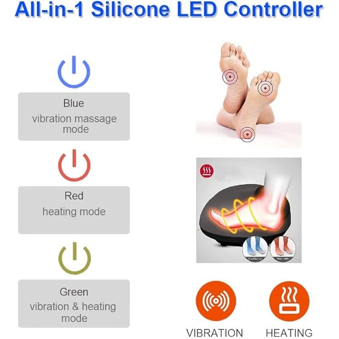 Warmfell™ Shiatsu Foot Warmer Pouch with Heat and Vibration