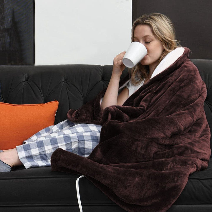 Warmfell™ Heated Flannel Blanket with Timer and 6 Heat Levels