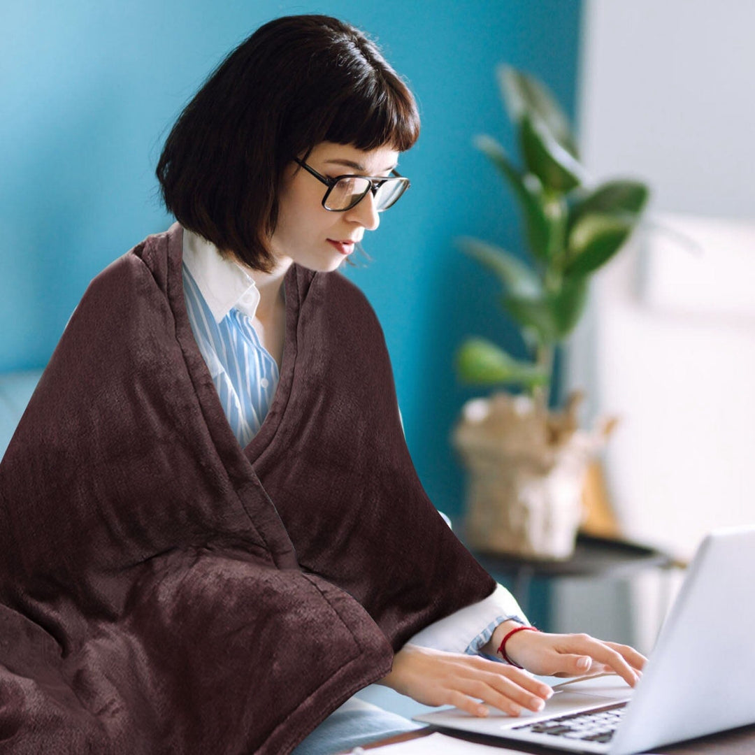 Warmfell™ Heated Flannel Blanket with Timer and 6 Heat Levels