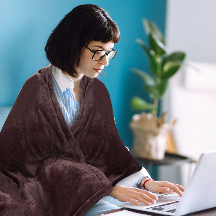Warmfell™ Heated Flannel Blanket with Timer and 6 Heat Levels